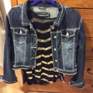 Maurice's xl shrug jean jacket-trendy! SALE